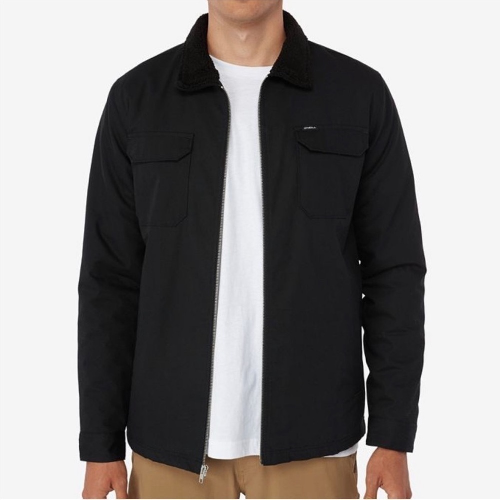 O'Neill Artic Fleece Lined Jacket Navy
Blue Snap close Shacket Men’s Size Medium